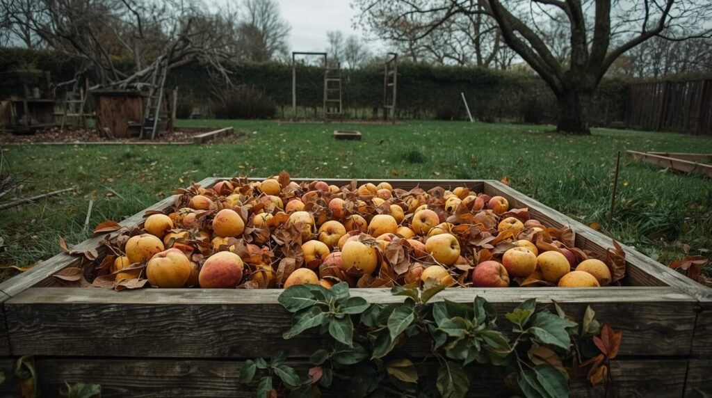 compost casero en otoño