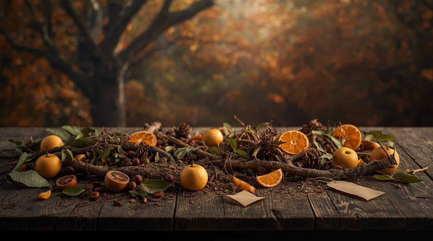 Tipos de materiales para compostar en otoño