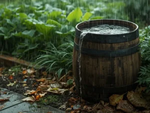 aprovechar lluvia en huerta