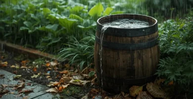 aprovechar lluvia en huerta