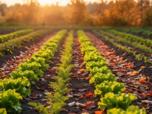 cultivos de otoño huerta