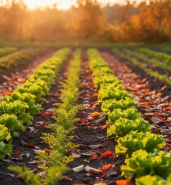 cultivos de otoño huerta