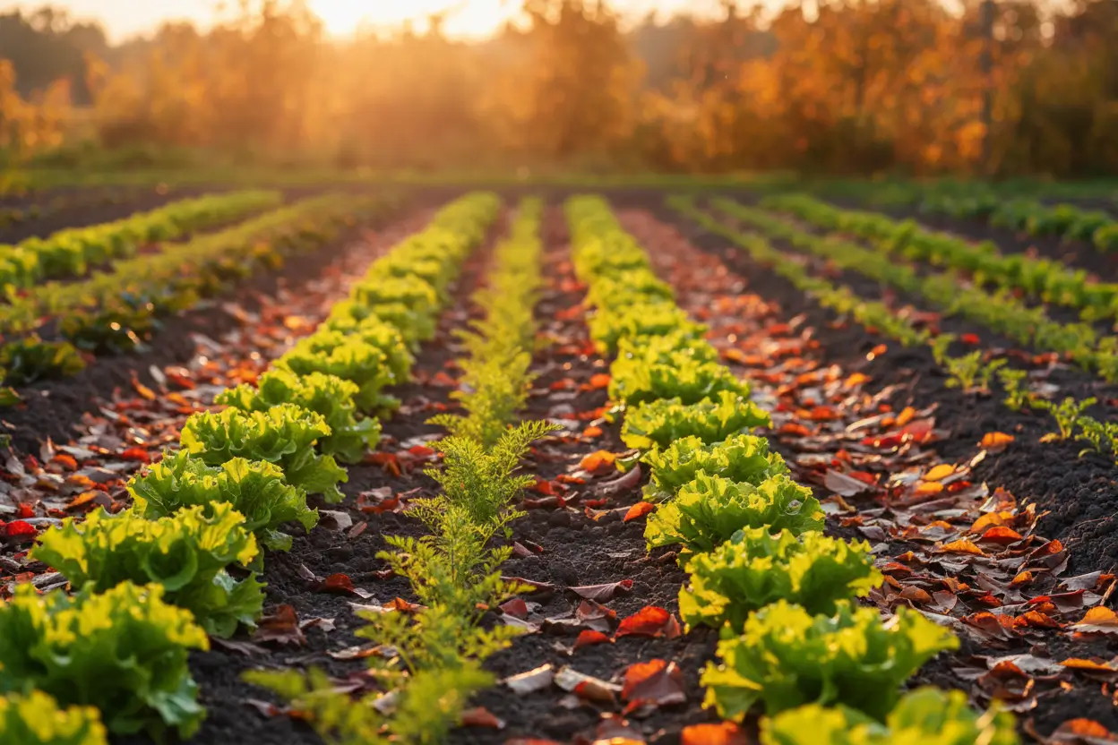 cultivos de otoño huerta