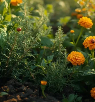 plantas repelentes huerto