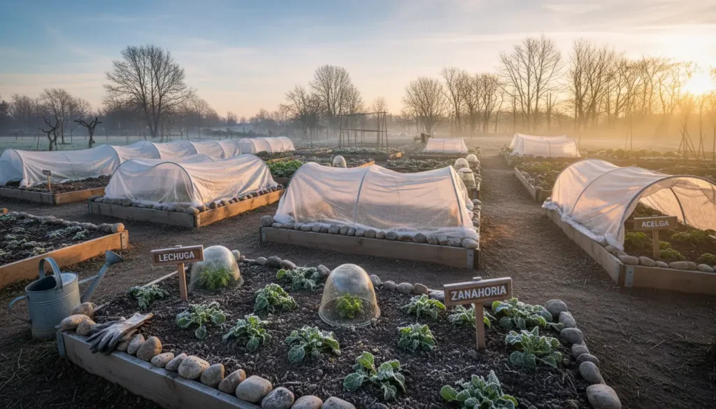 proteger huerto del frío