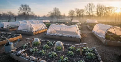 proteger huerto del frío