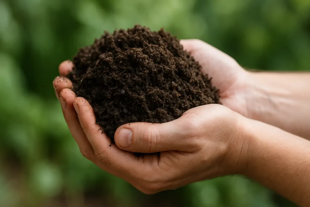 Compost casero con restos de cocina