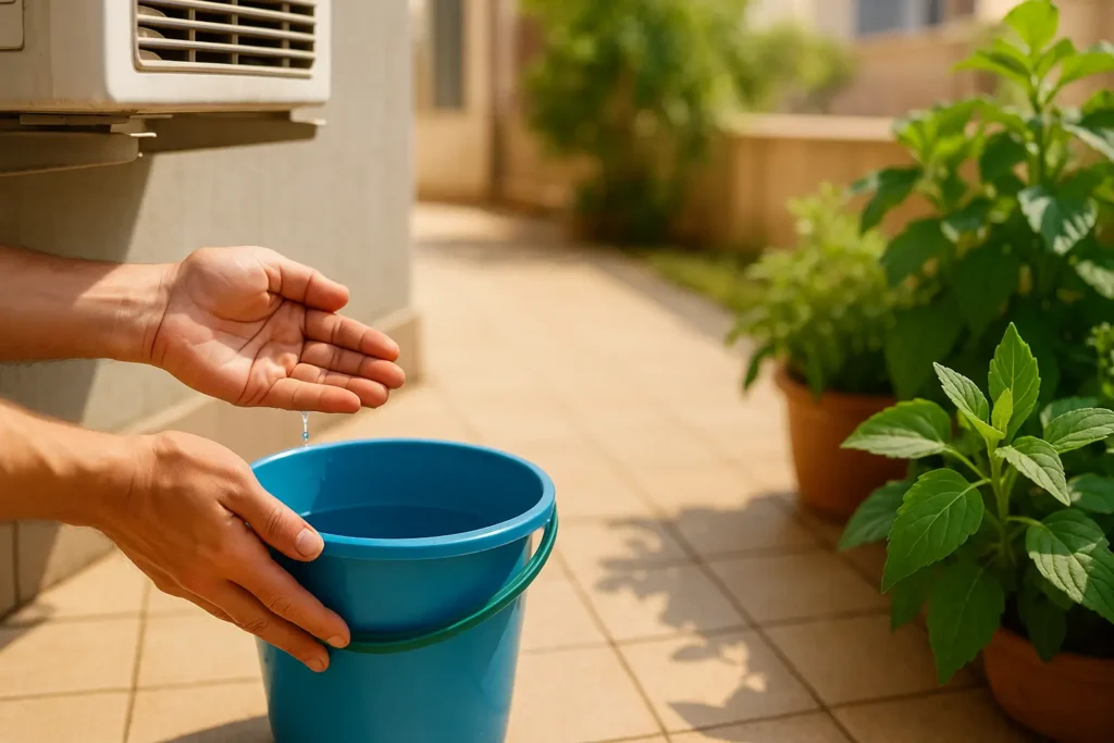 agua aire acondicionado huerta