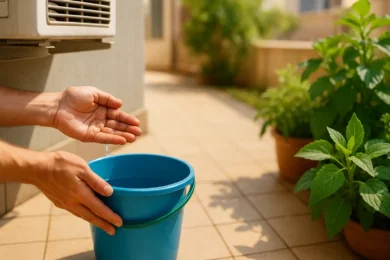Cómo aprovechar el agua del aire acondicionado para regar tus plantas