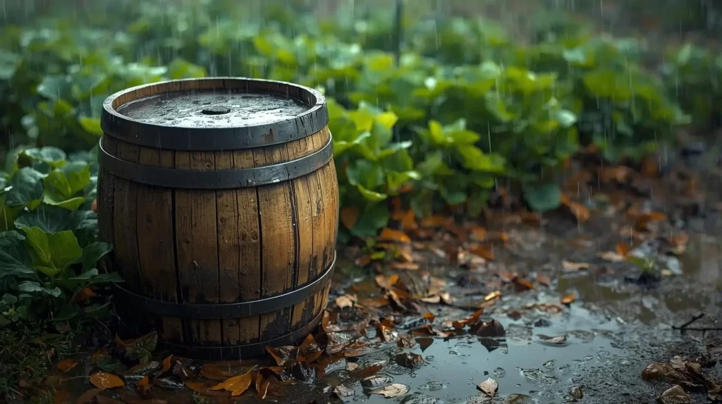 aprovechar lluvia en huerta
