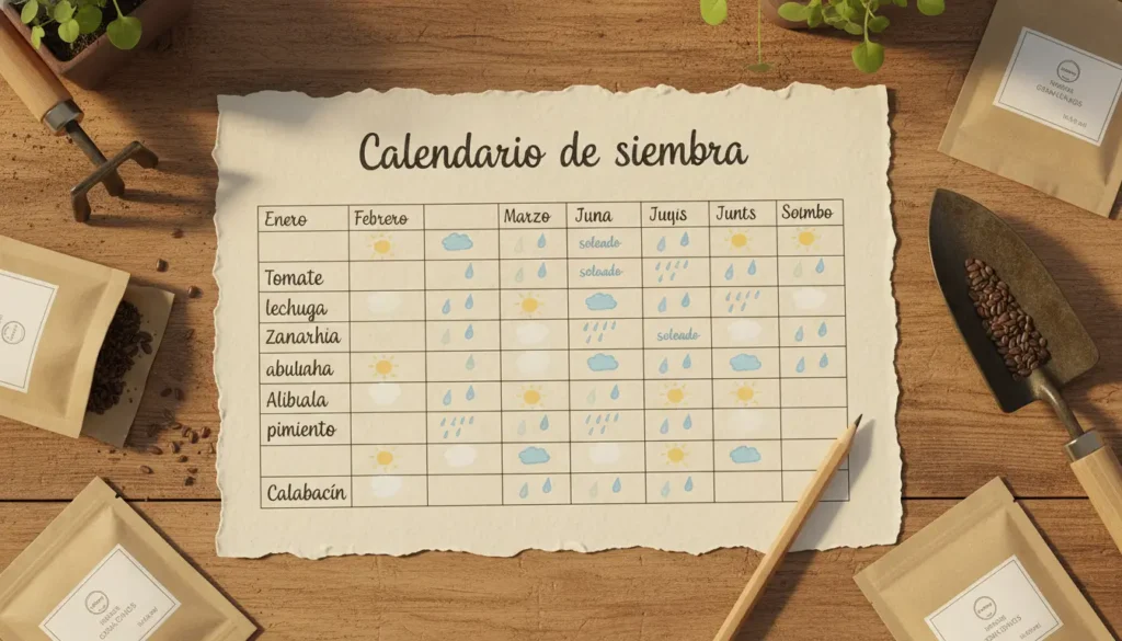 calendario siembra según clima