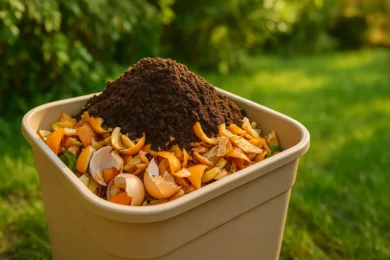 Cómo hacer compost con restos de café y cáscaras de huevo