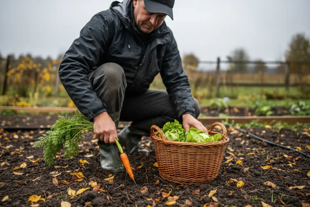 cultivos de otoño huerta