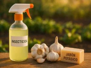Cómo hacer un insecticida natural con ajo y jabón potásico