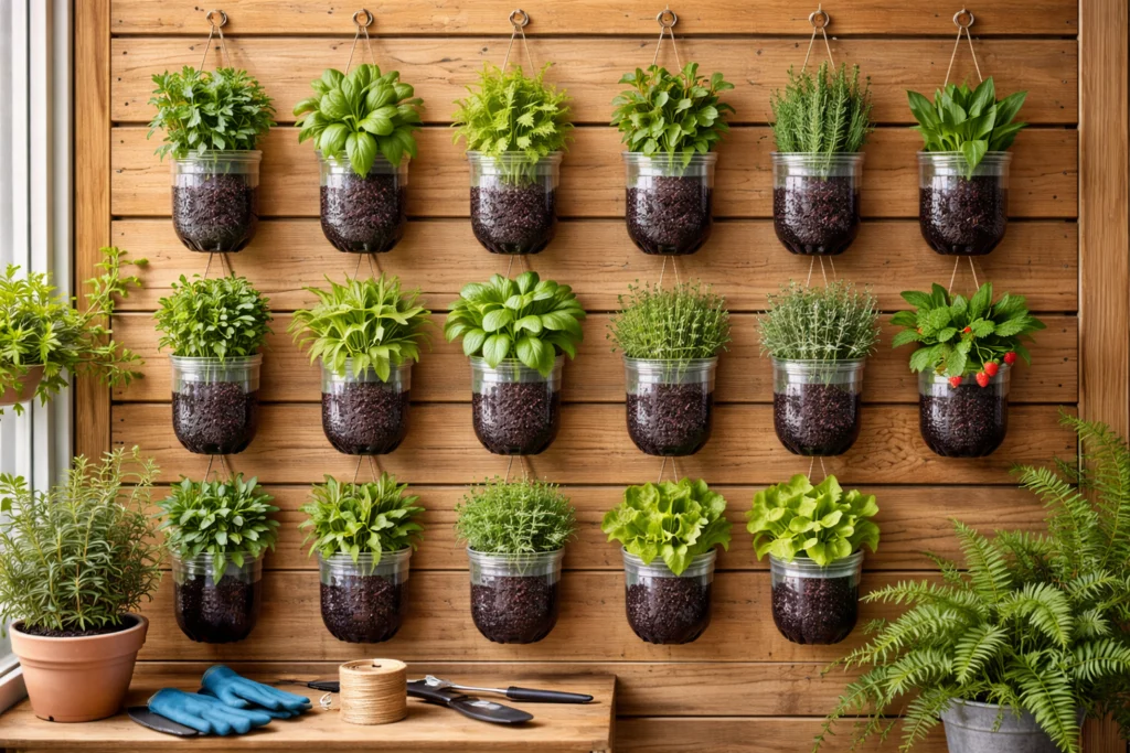 Huertos verticales materiales reciclados - Huertos verticales caseros: guía paso