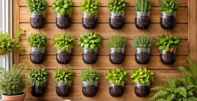 Huertos verticales materiales reciclados - Huertos verticales caseros: guía paso