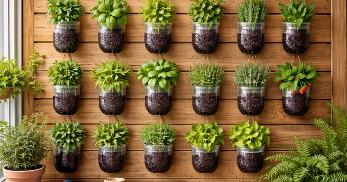 Huertos verticales caseros: guía paso a paso con materiales reciclados DWG AutoCAD