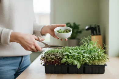 Microhuerto exprés en casa: cosechas rápidas en solo semanas