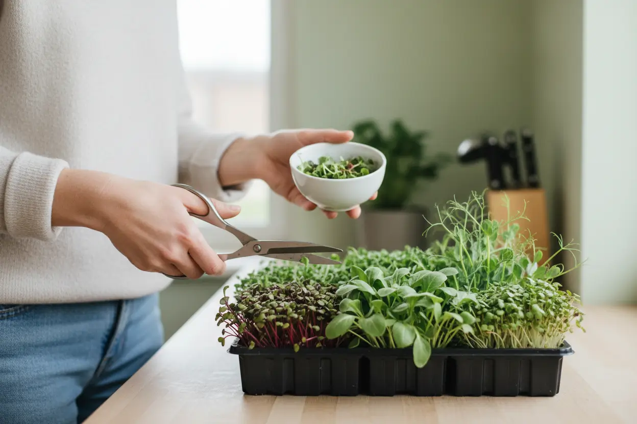 microhuerto exprés en casa