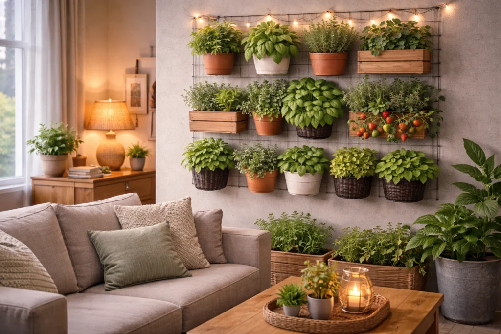 Decoración viva huerto vertical - Decoración viva: cómo integrar el - Huerto