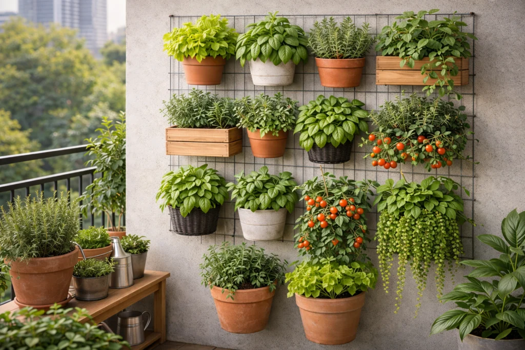 Huerto urbano en balcón - Balcón-huerto viral en 24 h: - Balcón