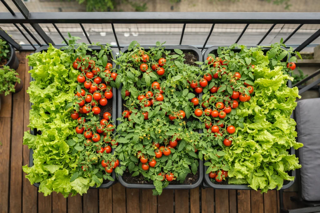Huerto urbano en balcón - Balcón-huerto viral en 24 h: - Balcón
