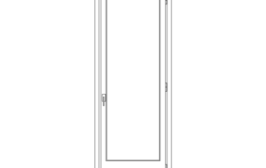 Descargar puerta de una hoja DWG DWG AutoCAD