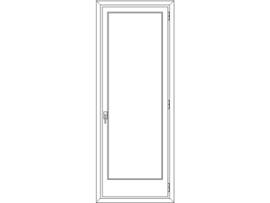 puerta de una hoja DWG dwg autocad bloque cad